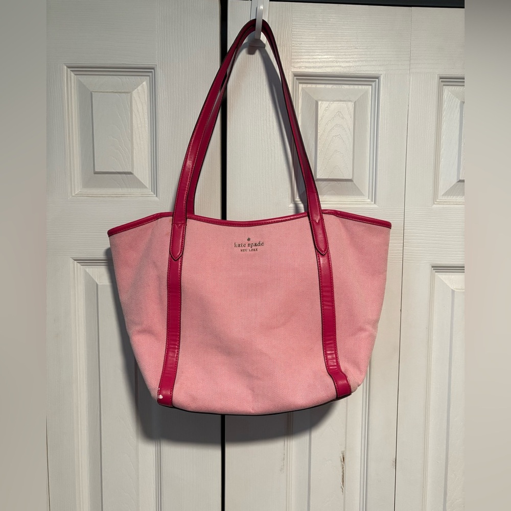 Kate Spade Canvas Pink Slide Tote